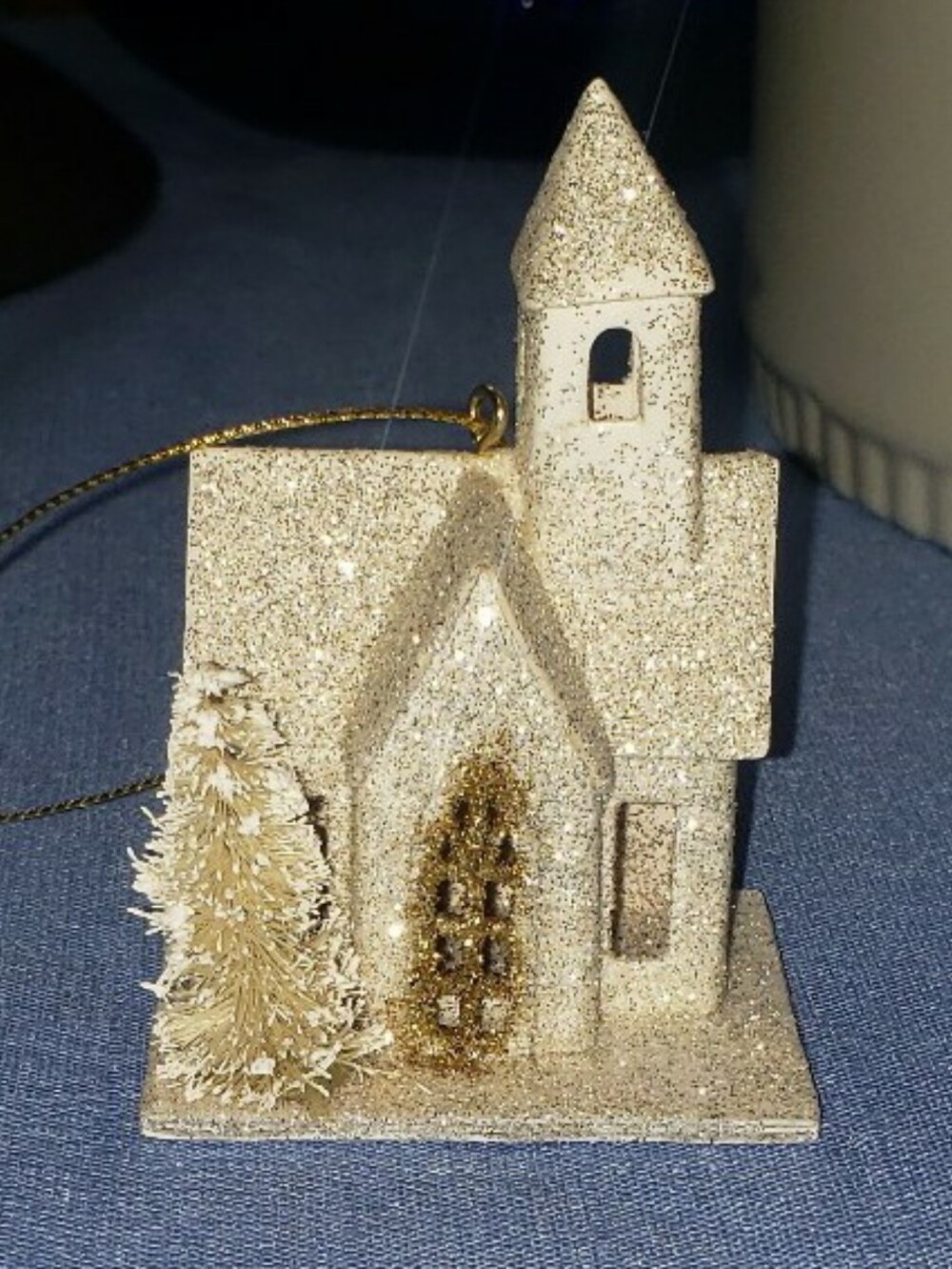 Lot Of Three (3) Putz Style Christmas Houses - Picture 4 of 12